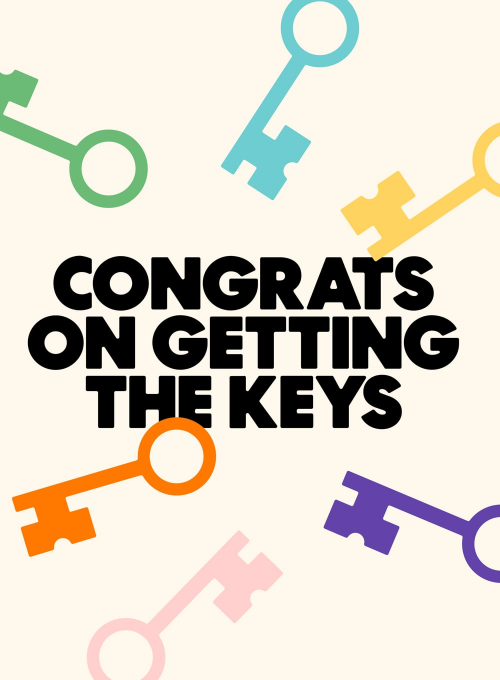 Colorful Keys - congratulations_cards - Card