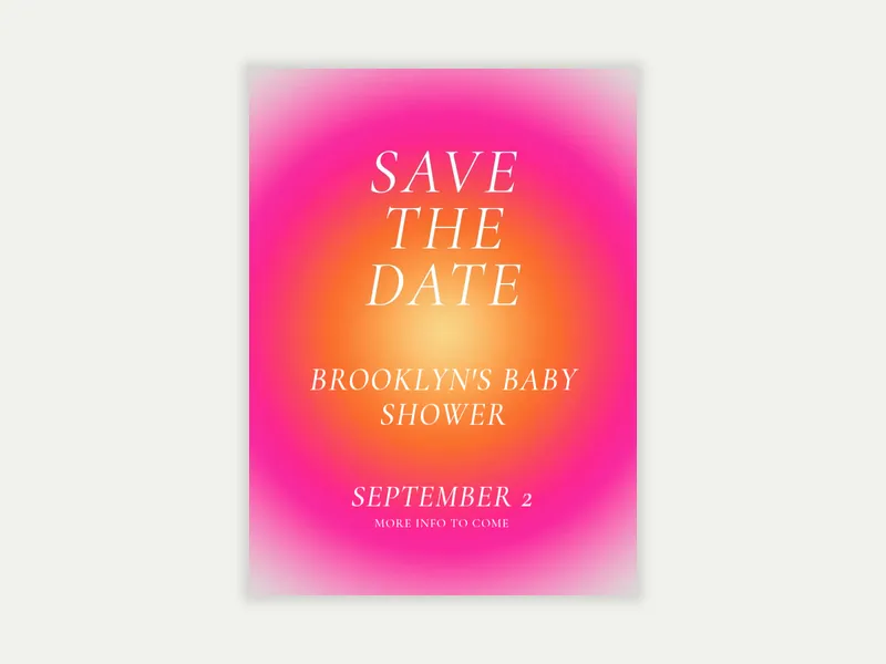 Colorful Shapes - baby_save_the_date - Invitation