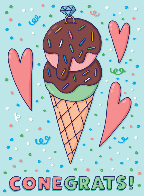 Conegrats - wedding_bridal_cards - Card