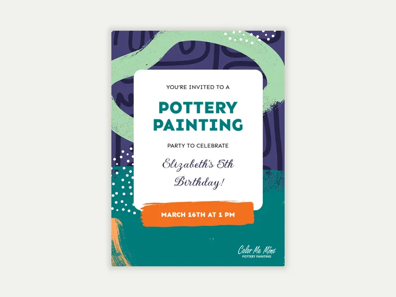 Color Me Mine: Abstract Artist - color_me_mine - Invitation