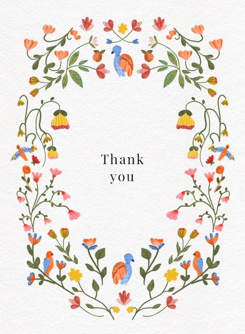 Bright Little Blooms - thankyou_cards - Card