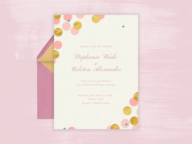 Big Confetti - anniversary - Invitation