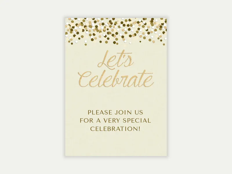 Small Confetti - birthday_milestones - Invitation