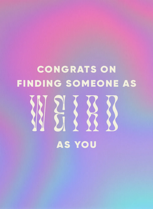 Congrats Weird Engagement Card - wedding_bridal_cards - Card