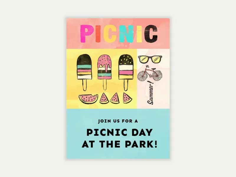 Cool Summer - family_gathering - Invitation