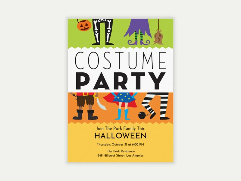 Costume Party - halloween - Invitation