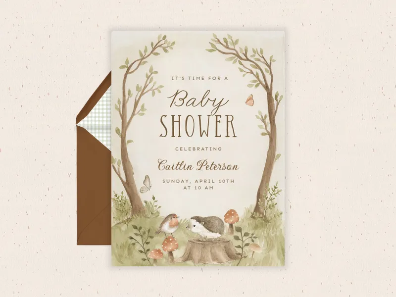 Critters In the Forest - babies_kids - Invitation