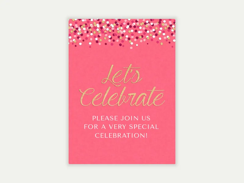Small Confetti - kids_teens_birthday_milestones - Invitation