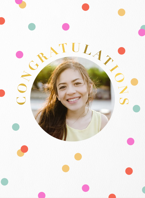 Confetti Congratulations (Photo) - congratulations_cards - Card