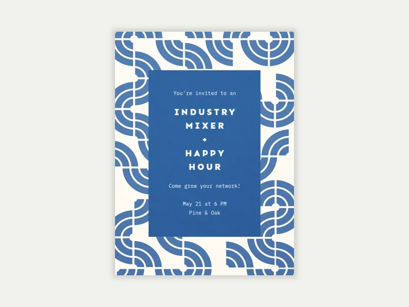 Concentric Waves - happy_hour - Invitation
