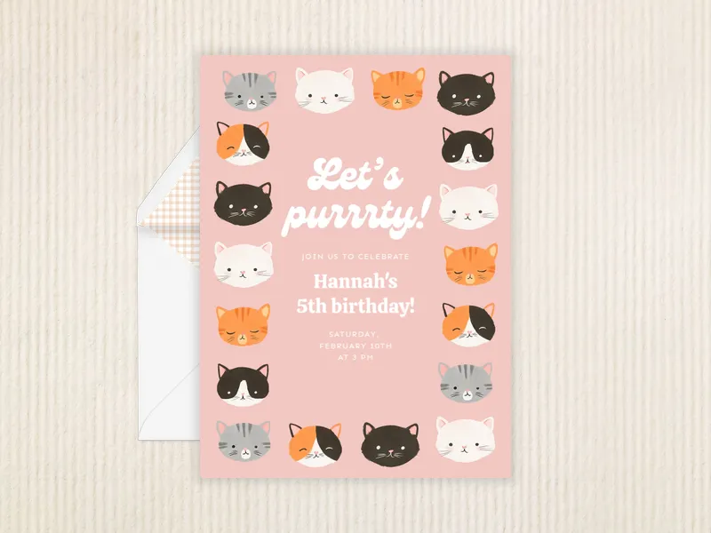 Cutie Kittens - featured - Invitation