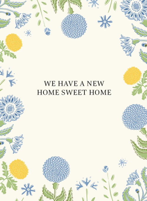 Cottagecore Moving Announcement - moving_announcements - Card