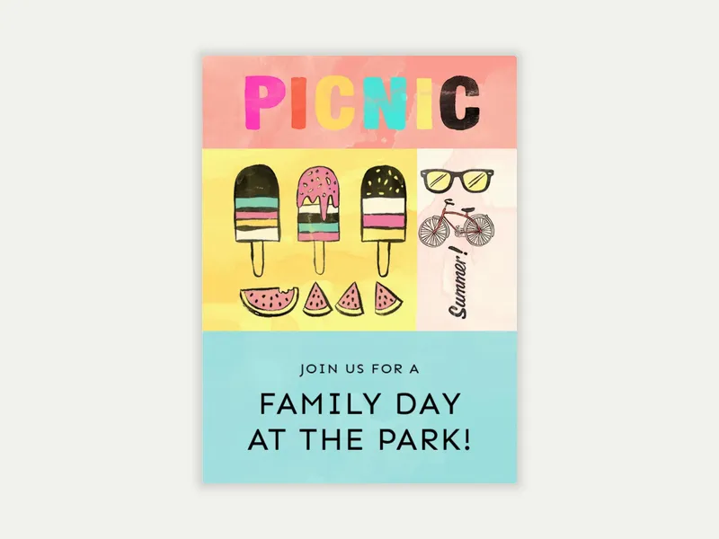 Cool Summer - family_gathering - Invitation