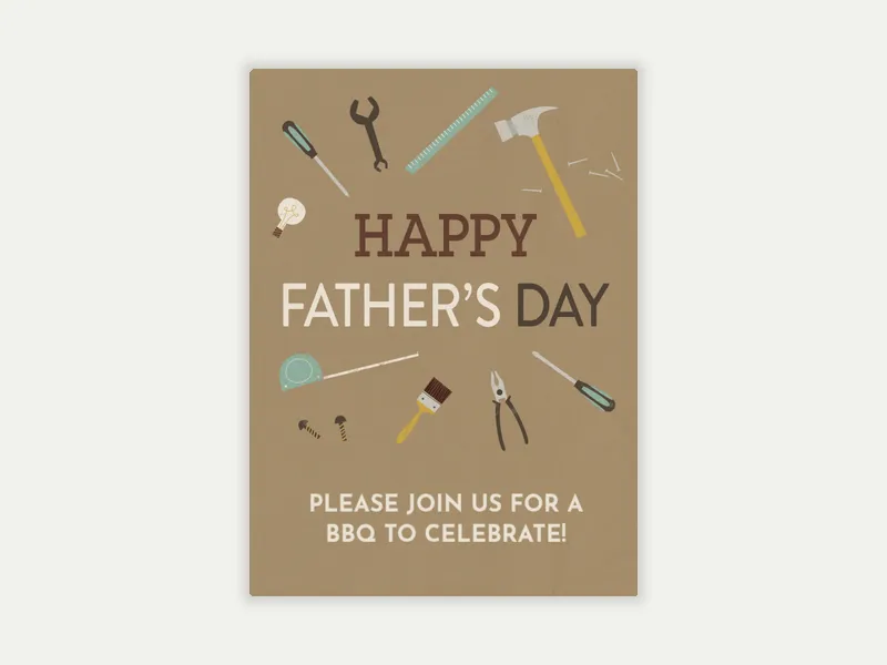 Dad Tools - fathers_day - Invitation