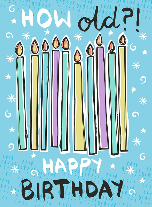 Counting Candles - birthday_adults_cards - Card