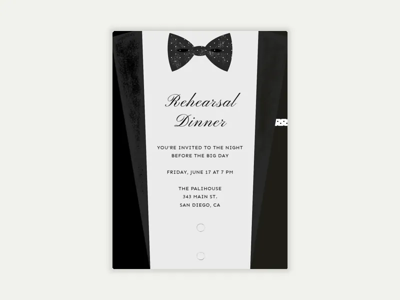 Dapper - rehearsal_dinner - Invitation