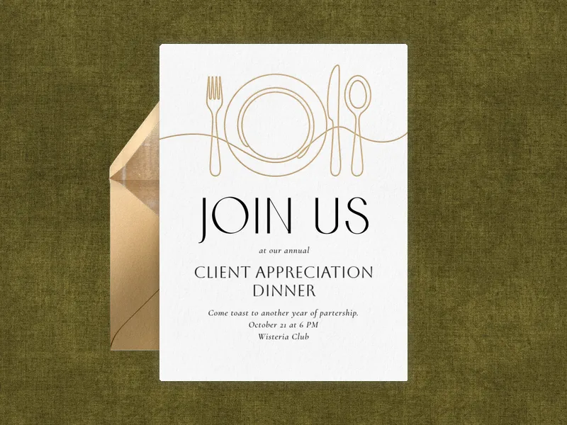 Dining Delight - appreciation_events - Invitation