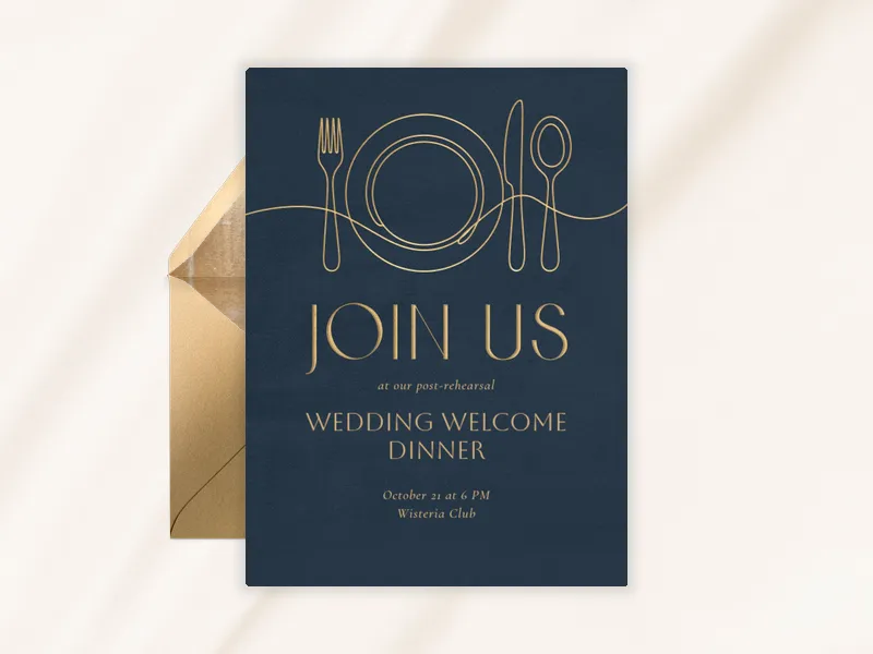 Dining Delight - welcome_party - Invitation