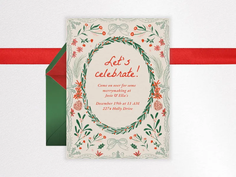 Dainty Wreath - featured - Invitation