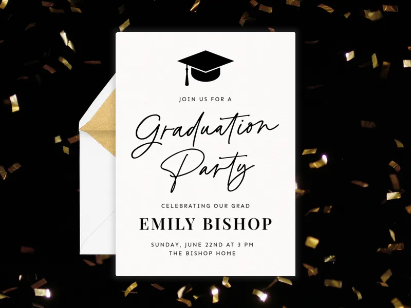 Diploma Time - graduation - Invitation