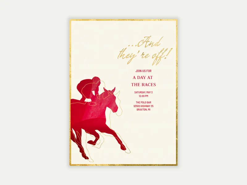 Derby Rose - derby_day - Invitation