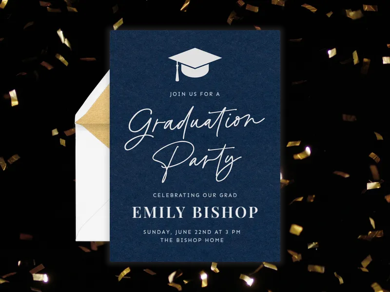 Diploma Time - parties - Invitation