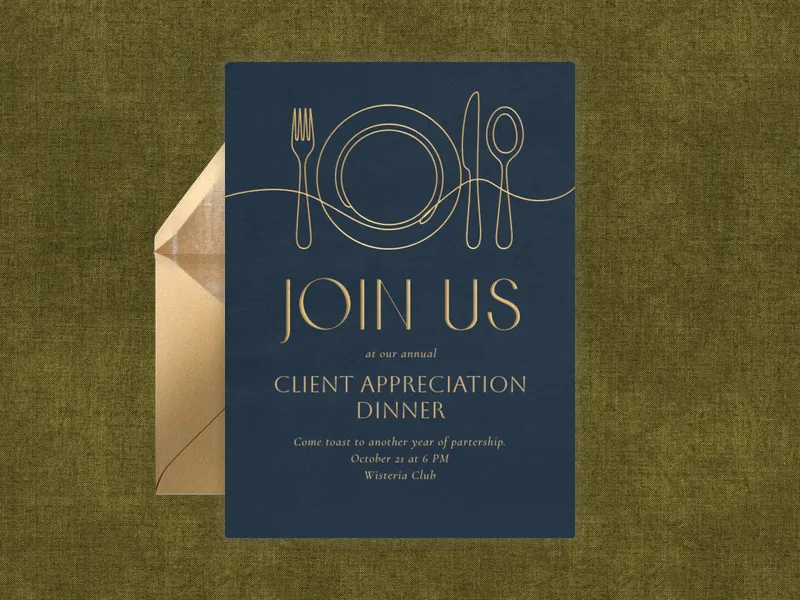 Dining Delight - business - Invitation