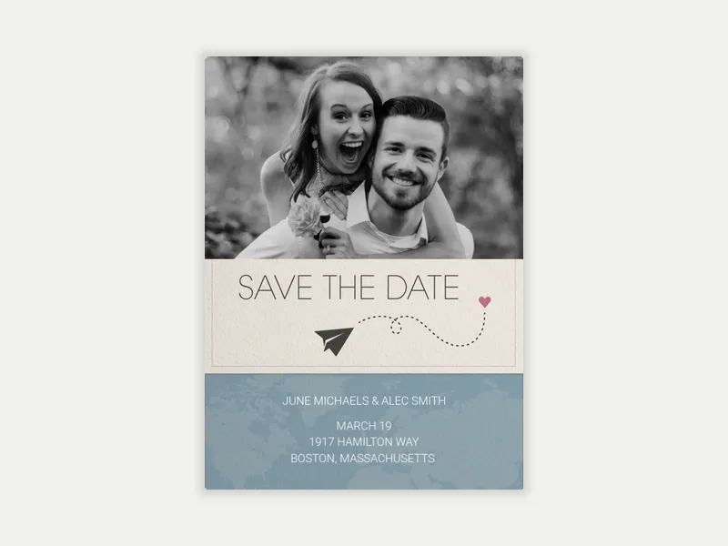 Destination Save the Date (Photo) - trips_getaways - Invitation