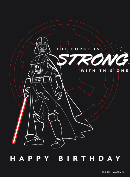 Star Wars™: The Force (Birthday) - disney_cards - Card