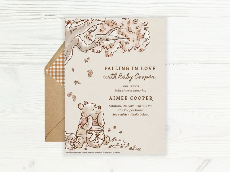 Disney’s Winnie the Pooh: Baby Honey - baby_shower - Invitation