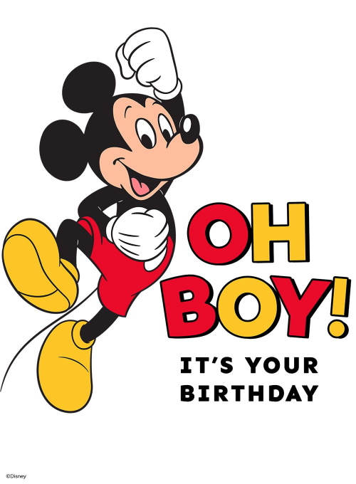 Disney’s Mickey Mouse: Oh Boy! (Birthday) - disney_cards - Card