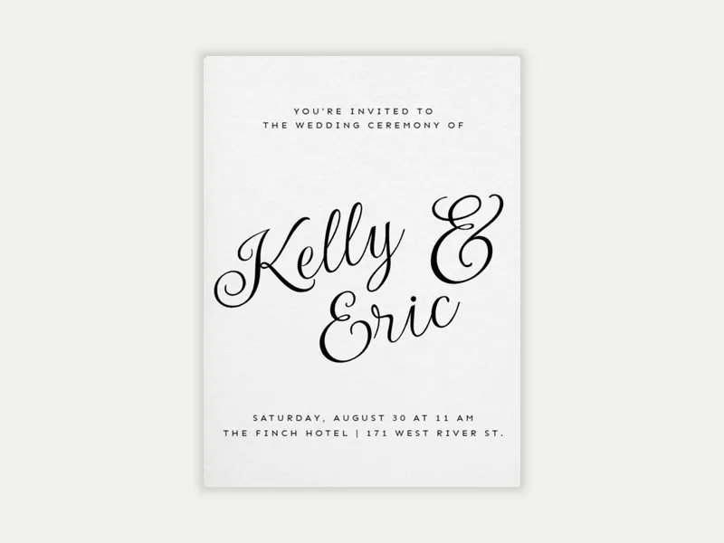 Elegant & Enchanted - wedding_day - Invitation
