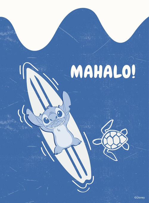 Disney’s Lilo & Stitch: Blue Surf (Thank You) - disney_cards - Card