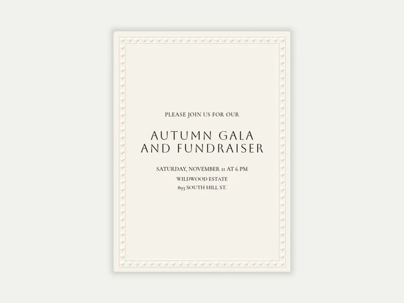 Embossed Diamond Border - open_house - Invitation