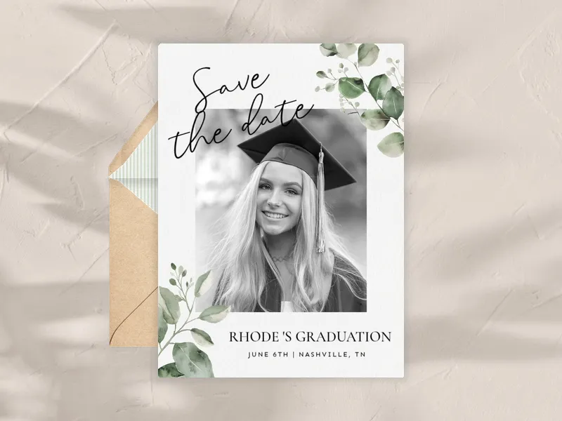 Eucalyptus & Birch - Save the Date (Photo) - parties_save_the_date - Invitation