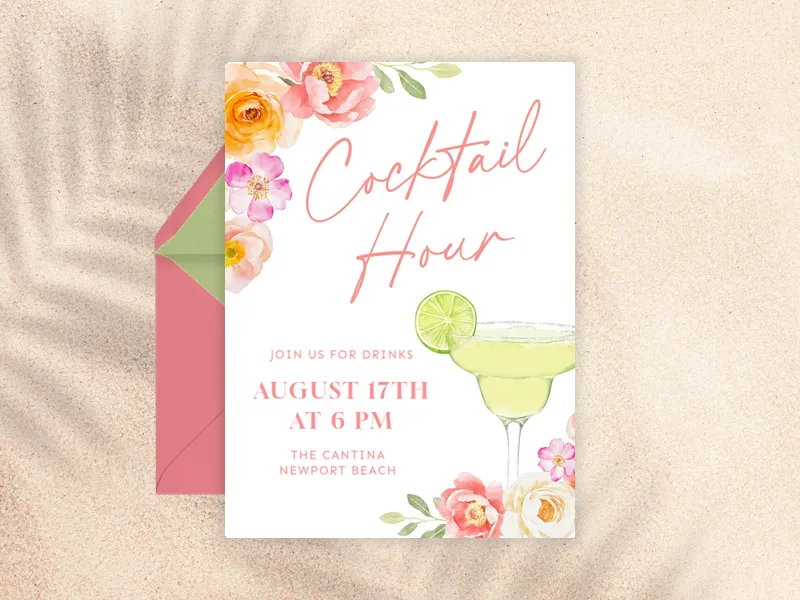 Eucalyptus & Lime - cocktail_party - Invitation