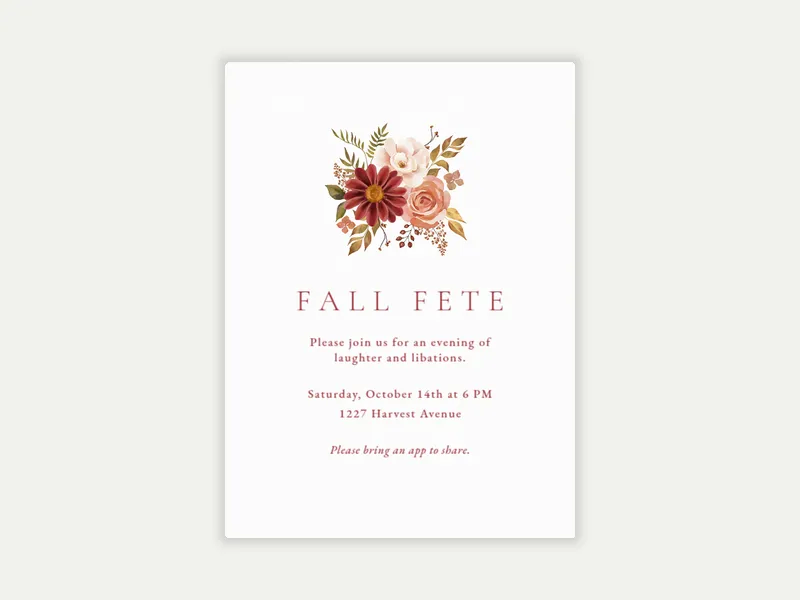 Fall Foliage - mid_autumn_festival - Invitation