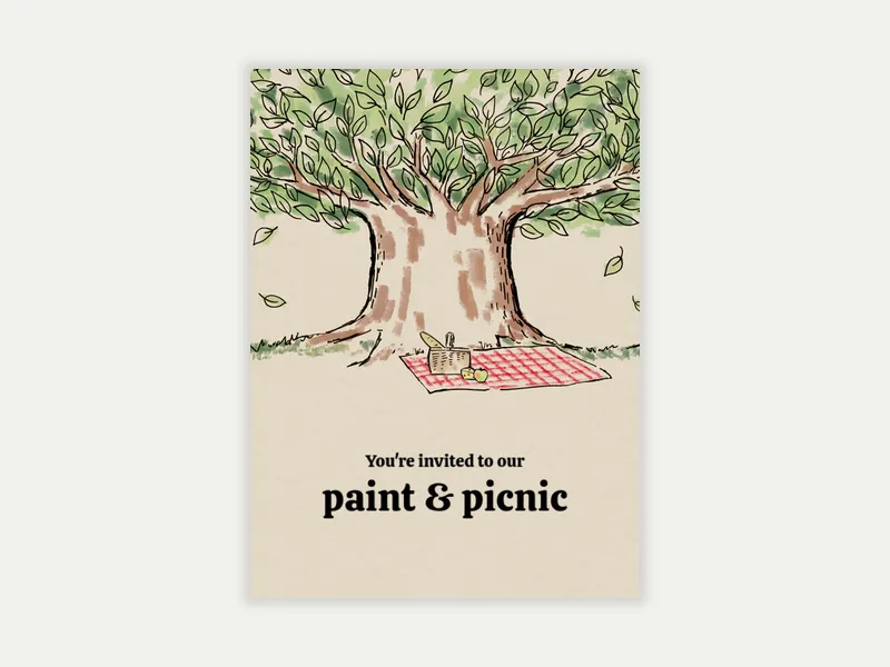 Family Tree - summer - Invitation