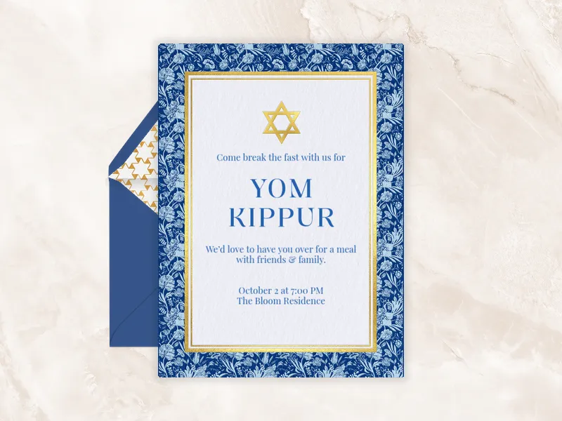 Family Meal - rosh_hashanah - Invitation