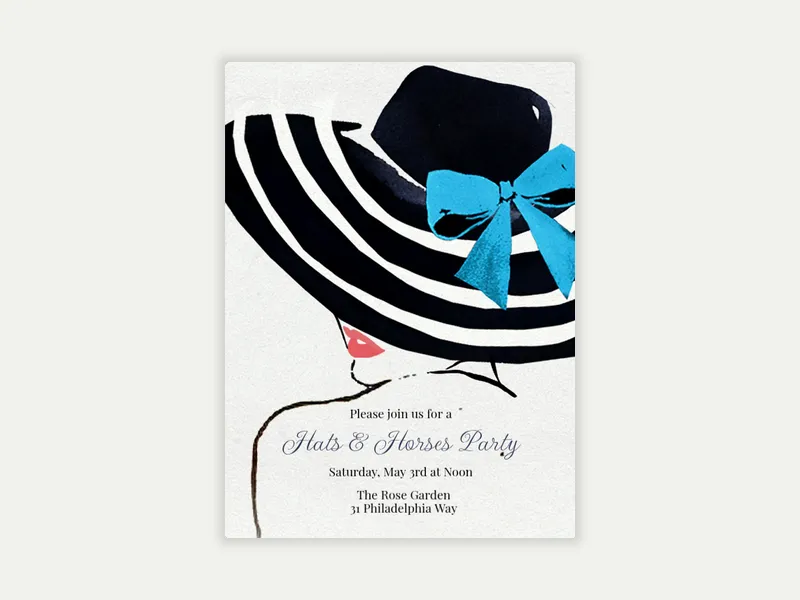Fascinator - derby_day - Invitation