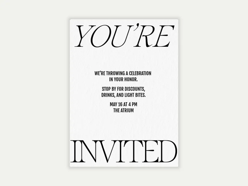 Embossed Paper - vip_events - Invitation