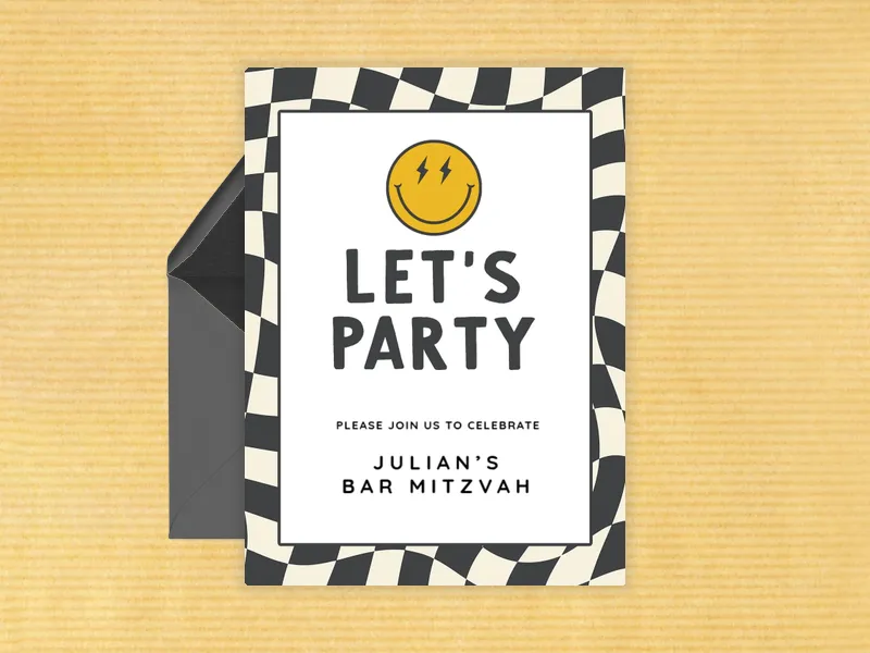 Feelin’ Groovy - bar_bat_mitzvah - Invitation