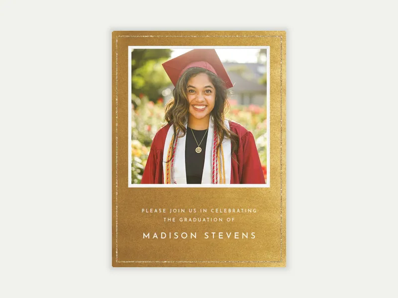 Festive Gold Metallic (Photo) - awards_ceremony - Invitation