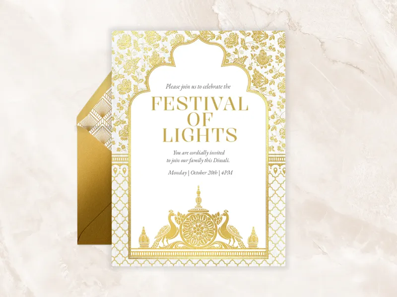 Festival of Lights - diwali - Invitation