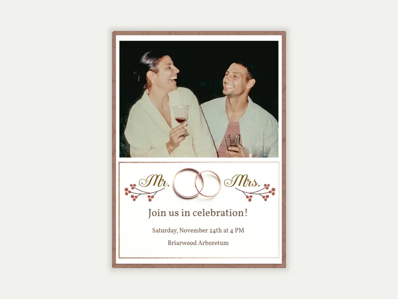 Fall Wedding Band (Photo) - featured - Invitation