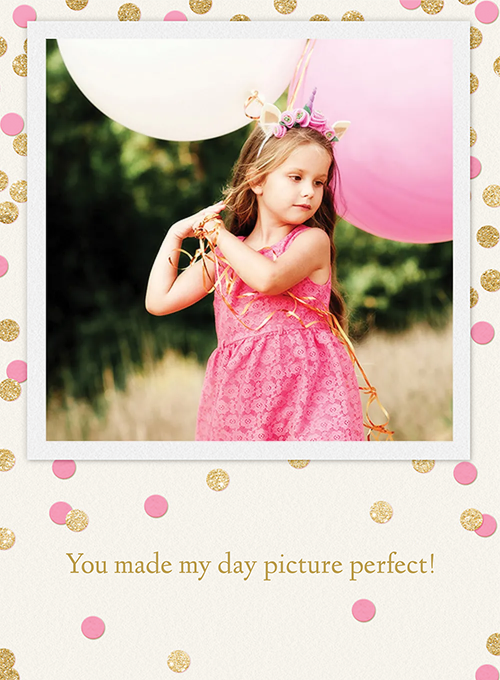 Glitter Confetti Pink Thank You (Photo) - design_your_own_cards - Card