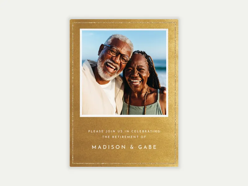 Festive Gold Metallic (Photo) - featured - Invitation