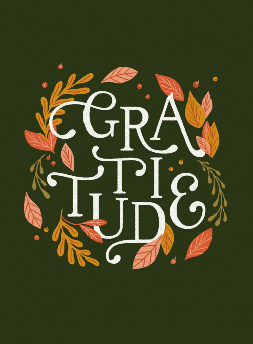 Floral Gratitude - thanksgiving_cards - Card
