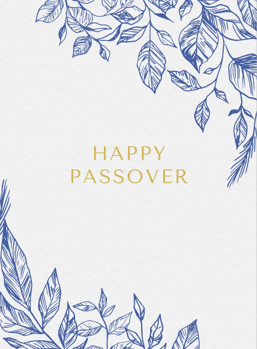 Floral Border - passover_cards - Card