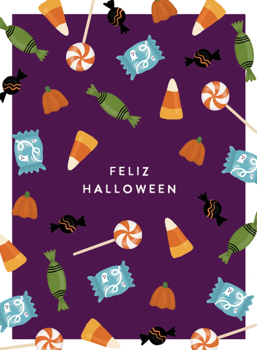Feliz Halloween Candy - halloween_cards - Card